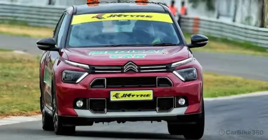 Citroen Basalt Has Been Entitled As The Official Safety and Medical Car for the JK Tyre National Racing Championship 2025 JK-1.webp