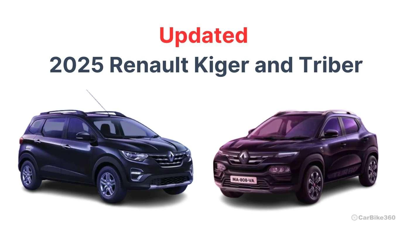 2025 Renault Kiger and Triber Updated with New Features Updated 2025 Renault Kiger and Triber