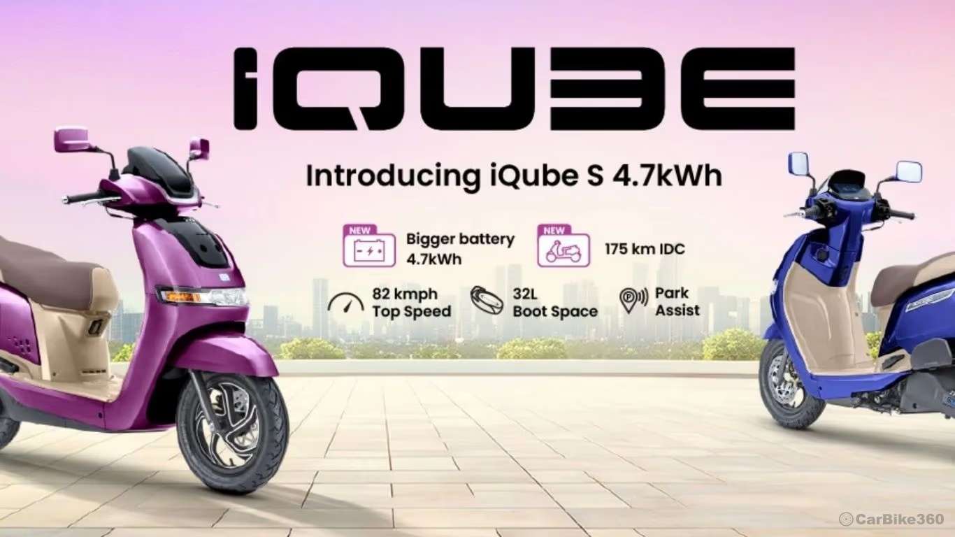 TVS iQube S 4.7 kWh launched in India with 175 km range Audio
