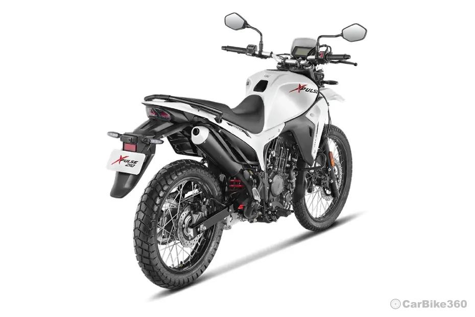Hero xpulse 210 right rear three quarter Hero xpulse 210 right rear three quarter