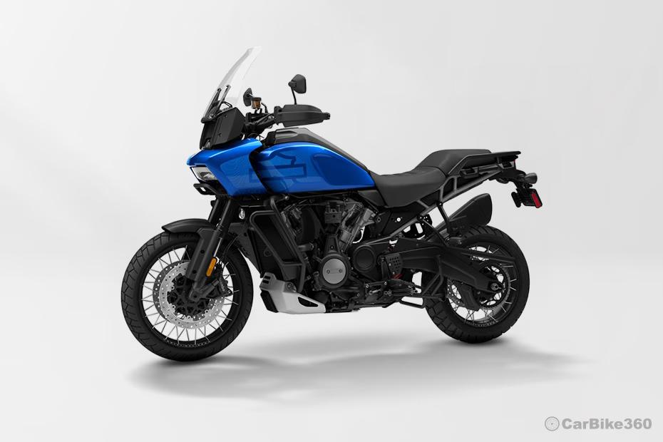 Harley davidson pan america 1250 2025 front left quarter view Harley davidson pan america 1250 2025 front left quarter view