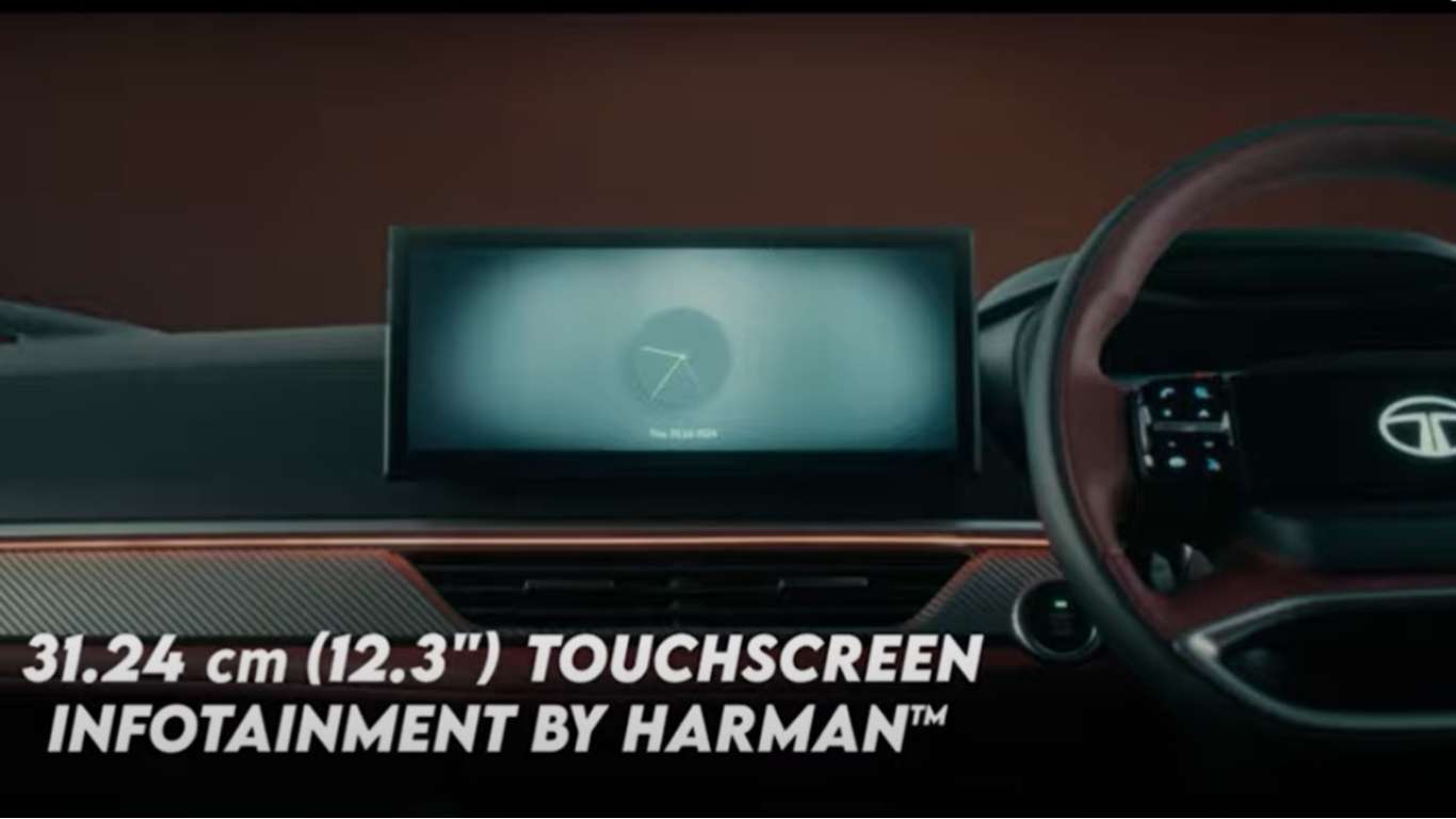 Tata Curvv's touchsreen infotainment