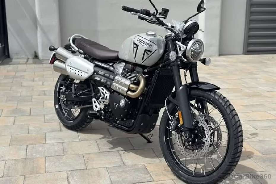 Triumph Scrambler 1200 X Front Right Quarter View Triumph Scrambler 1200 X Front Right Quarter View