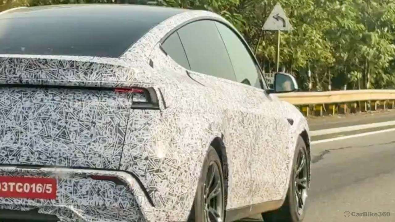 Tesla Model Y Facelift Spied Testing in India Audio