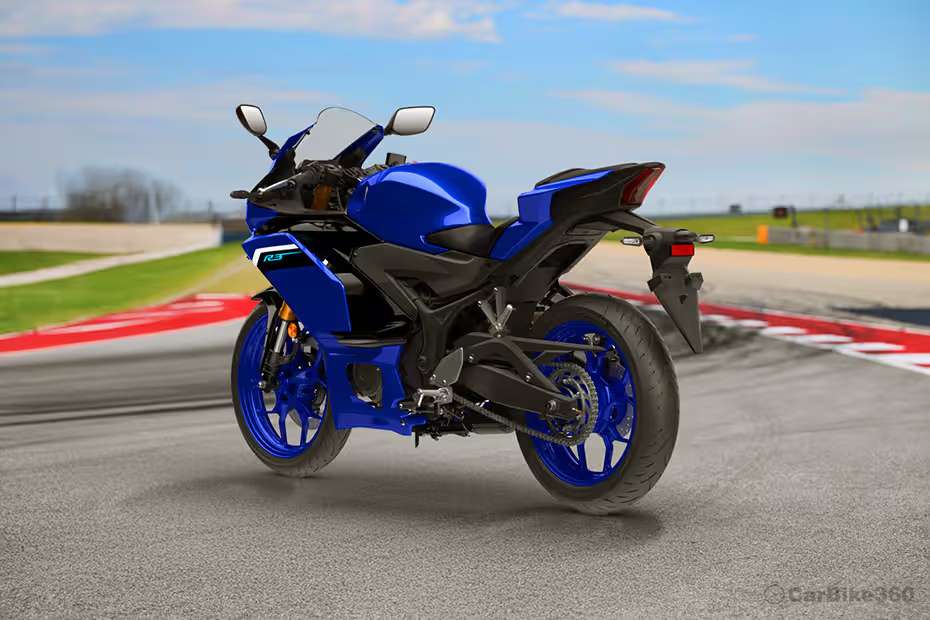 2025 Yamaha R3 Rear Left Three Quarter View 2025 Yamaha R3 Rear Left Three Quarter View