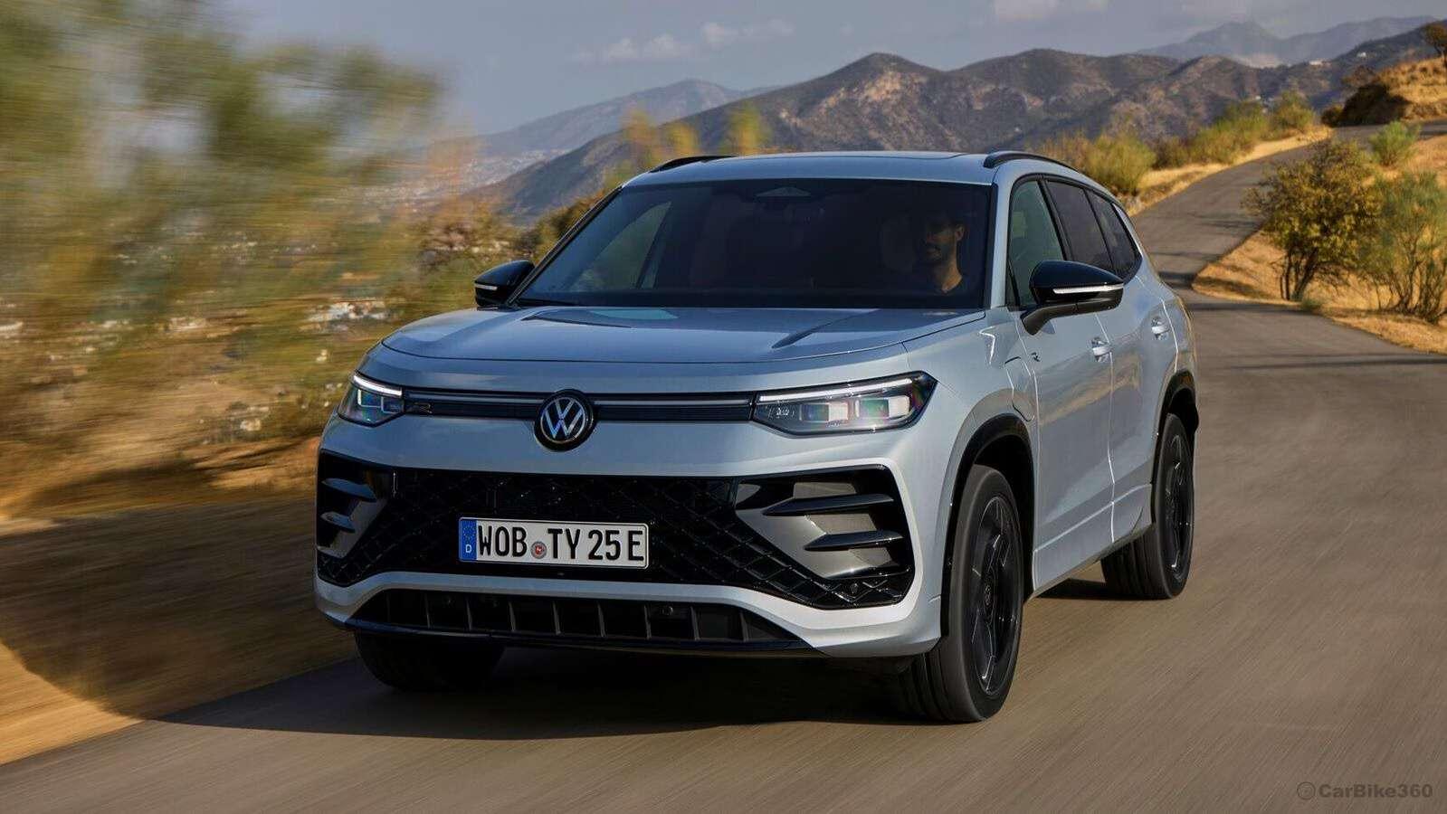 Volkswagen Tayron 7-सीटर SUV को लॉन्च से पहले भारत में परीक्षण के दौरान देखा गया vw-tayron-1_1728542669175_1728542669391.webp