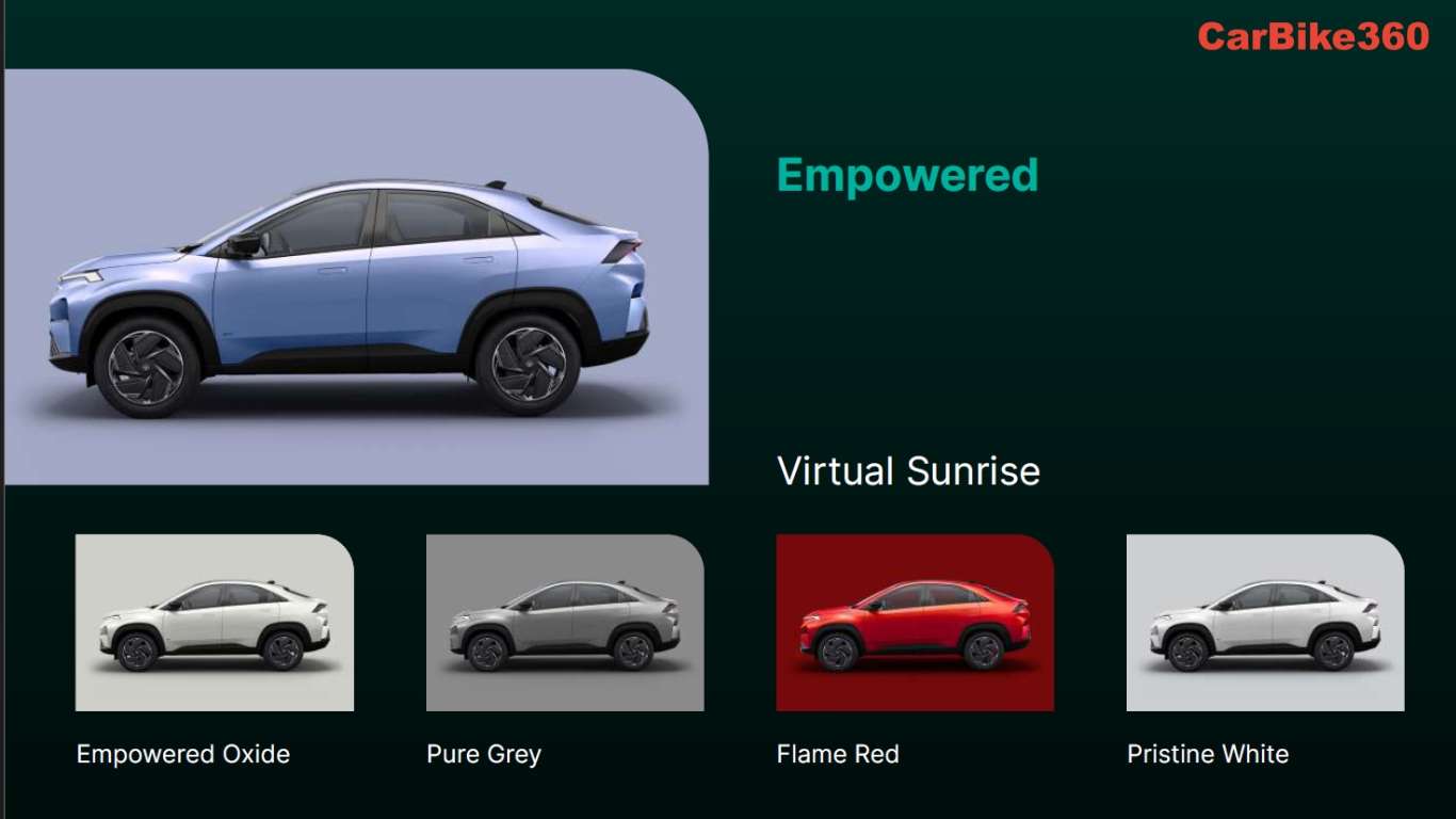 Tata Curvv.ev Color Options Empowered Variant