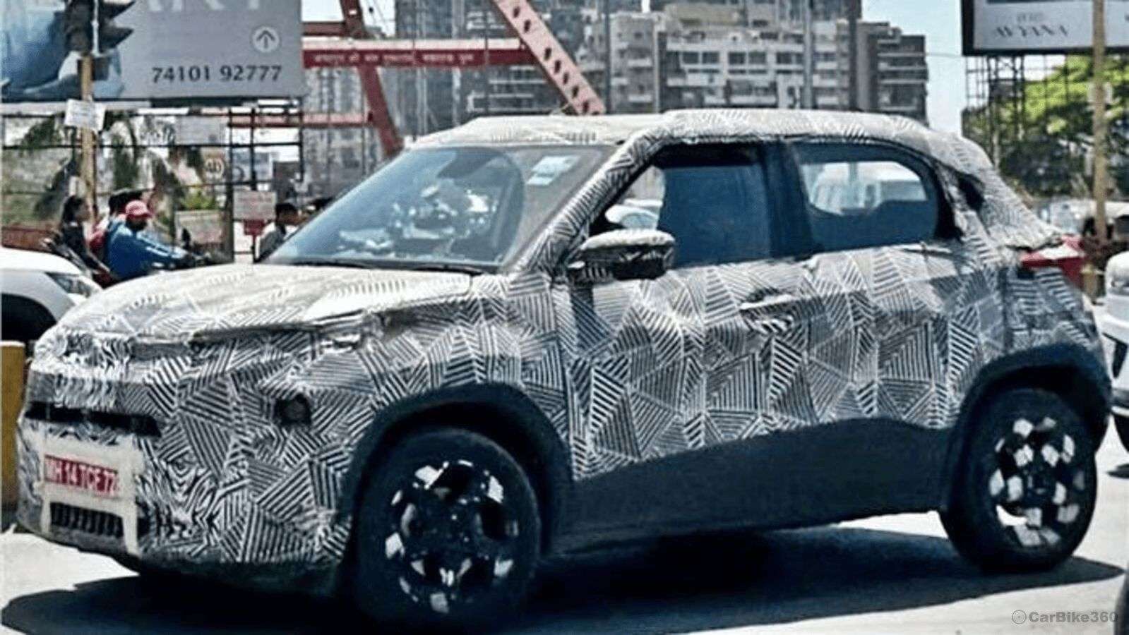 First Look: Tata Punch Facelift Spied Testing Audio