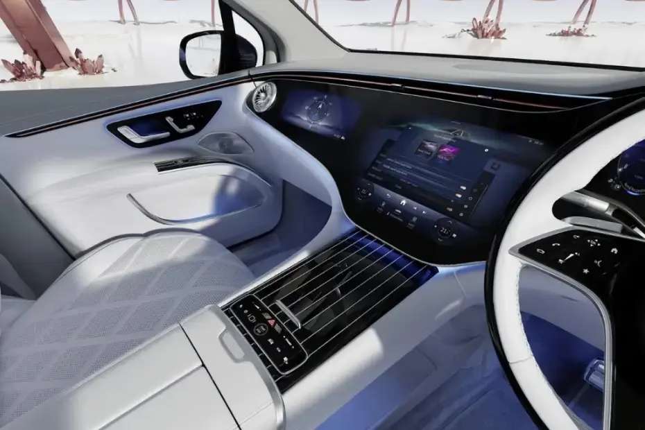 Mercedes Benz Maybach EQS SUV Central Console Mercedes Benz Maybach EQS SUV Central Console