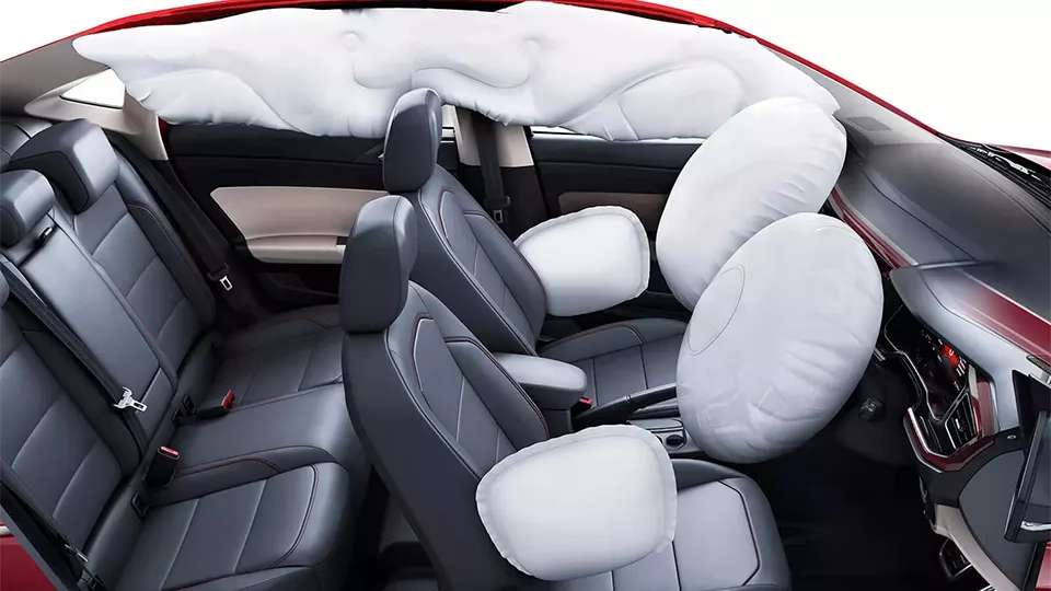 Swerve safely with the 40 + Safety features on the Virtus Swerve safely with the 40 + Safety features on the Virtus