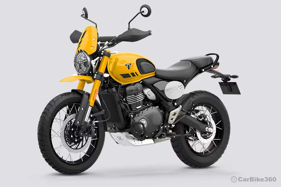 Triumph Scrambler 400 XC Front Left Quarter View Triumph Scrambler 400 XC Front Left Quarter View