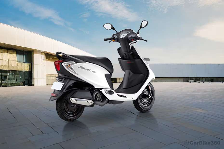 TVS Zest 110 Rear Right Three Quarter View TVS Zest 110 Rear Right Three Quarter View