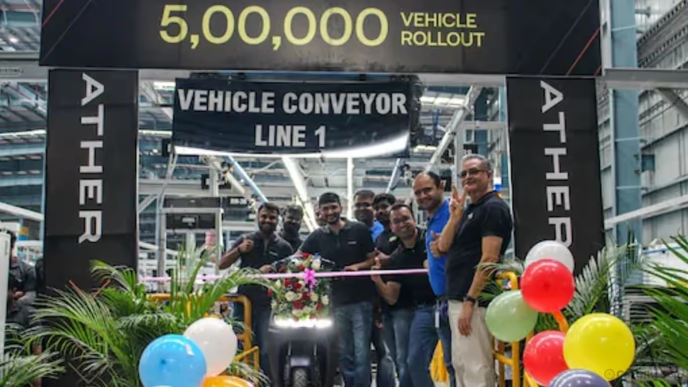 Ather Energy Celebrates 5 Lakh Electric Scooter Sales Milestone in India Ather Energy Celebrates 5 Lakh Electric Scooter Sales Milestone in India news