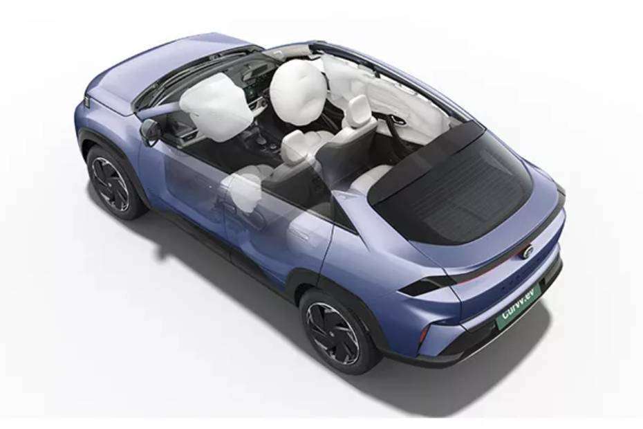 Tata Curvv EV 6 Airbags (Driver, Front Passenger, 2 Curtain, Driver Side, Front Passenger Side) Tata Curvv EV 6 Airbags (Driver, Front Passenger, 2 Curtain, Driver Side, Front Passenger Side)