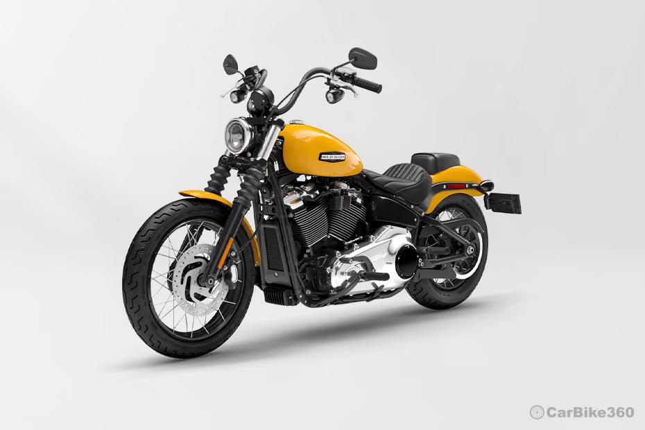 Harley davidson street bob 2025 front left quarter view Harley davidson street bob 2025 front left quarter view