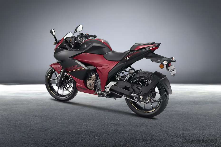 Suzuki Gixxer SF 250 Flex Fuel Rear Left Three Quarter View Suzuki Gixxer SF 250 Flex Fuel Rear Left Three Quarter View