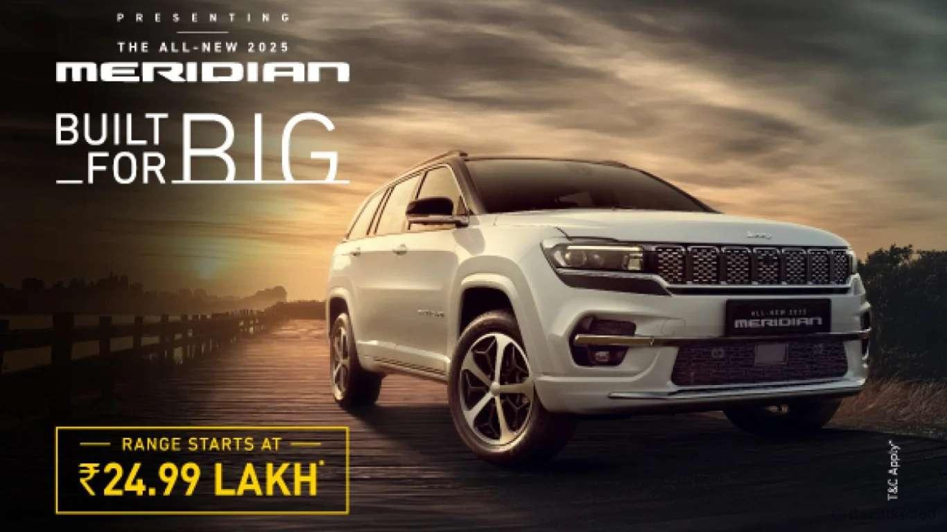 2025 Jeep Meridian Facelift Launched at Rs 24.99 Lakh 2025 Jeep Meridian