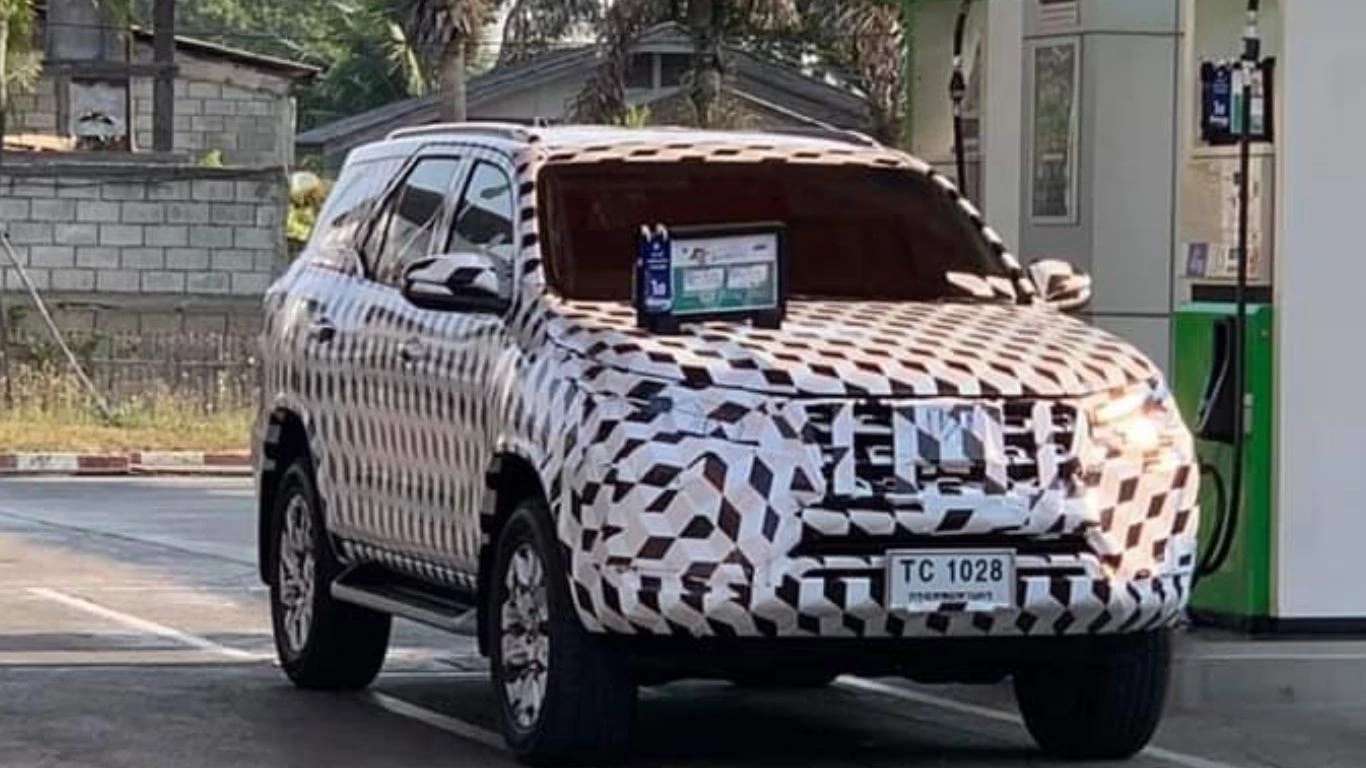 2026 Toyota Fortuner test mule-front view