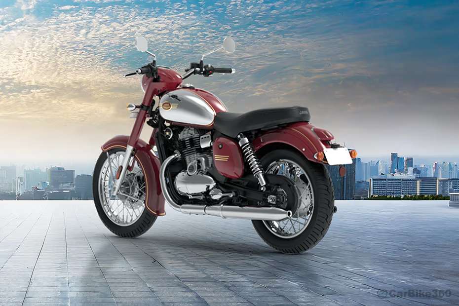 Jawa 350 Rear Left Three Quarter View Jawa 350 Rear Left Three Quarter View