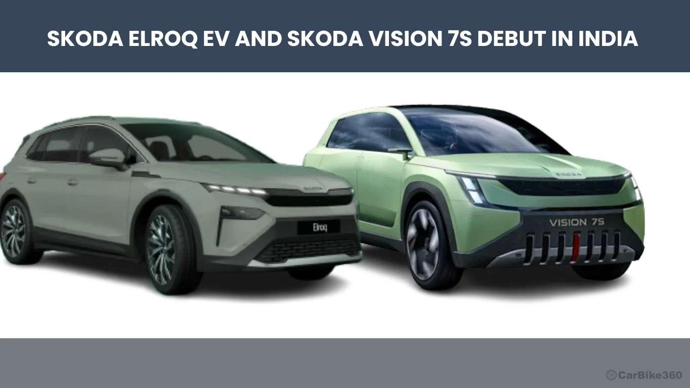 भारत मोबिलिटी एक्सपो 2025 में स्कोडा ने एलरोक ईवी और विज़न 7S की शुरुआत की Skoda Elroq and Skoda Vision 7S Debut in India