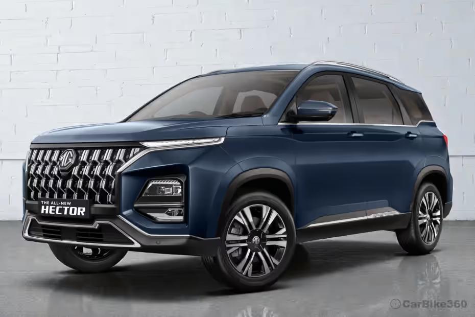 MG Hector Plus Left Front Three Quarter MG Hector Plus Left Front Three Quarter