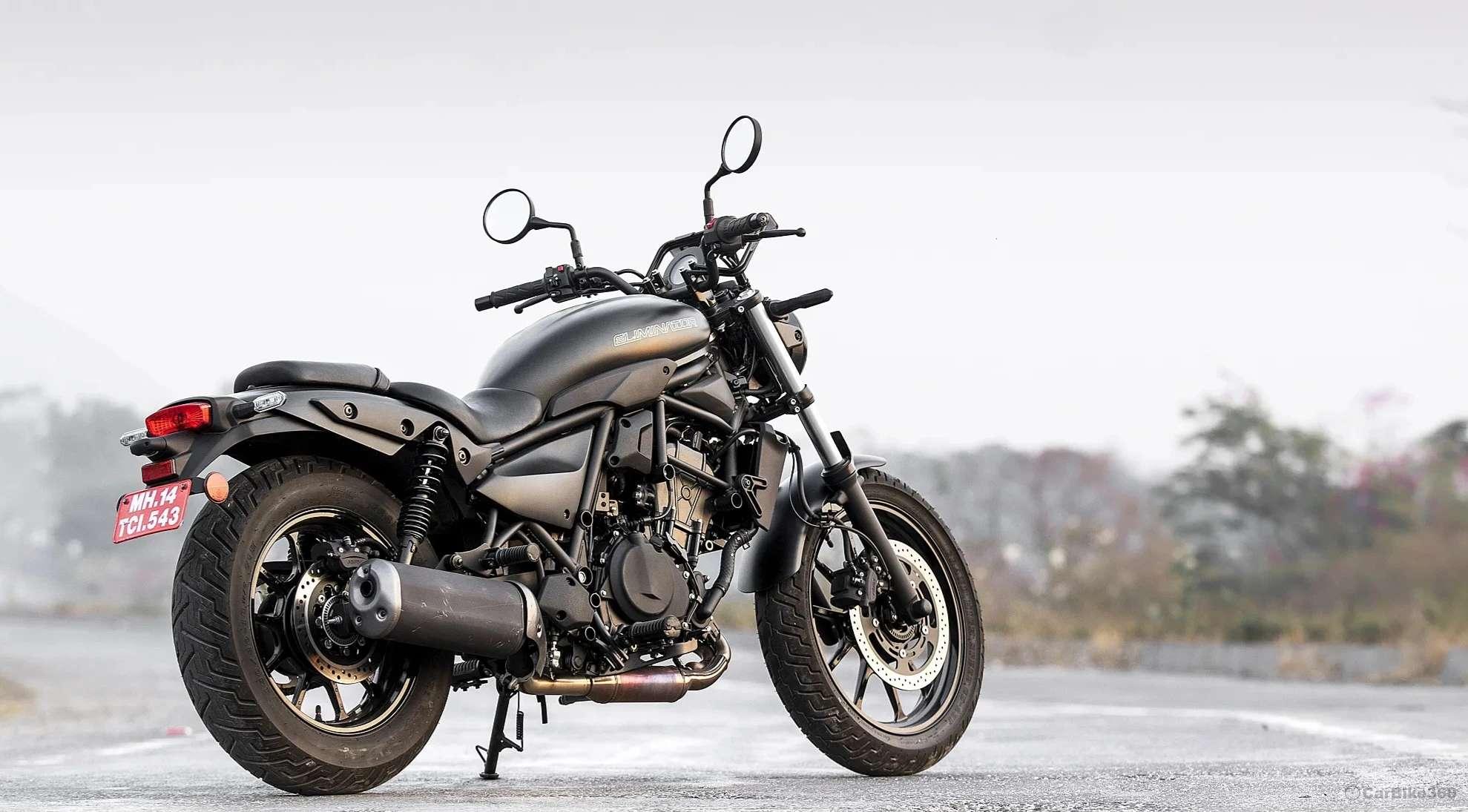 2025 कावासाकी एलिमिनेटर की कीमत भारत में बढ़ी: अभी भी वही क्रूजर है, लेकिन कीमतों में बढ़ोतरी के साथ eliminatoreliminatorrightrearthreequarter.webp