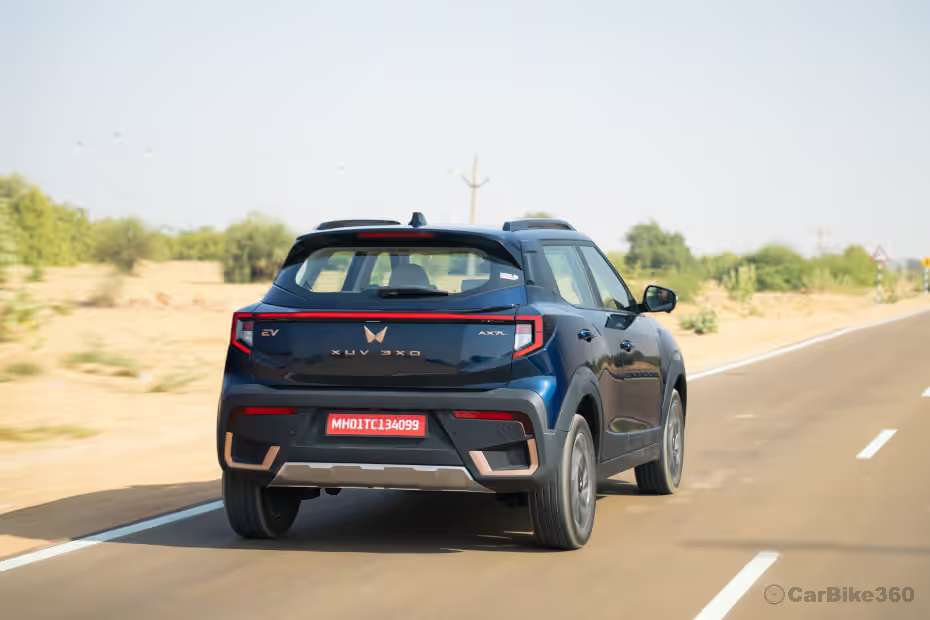 Mahindra 3XO EV Right Rear Three Quarter Mahindra 3XO EV Right Rear Three Quarter