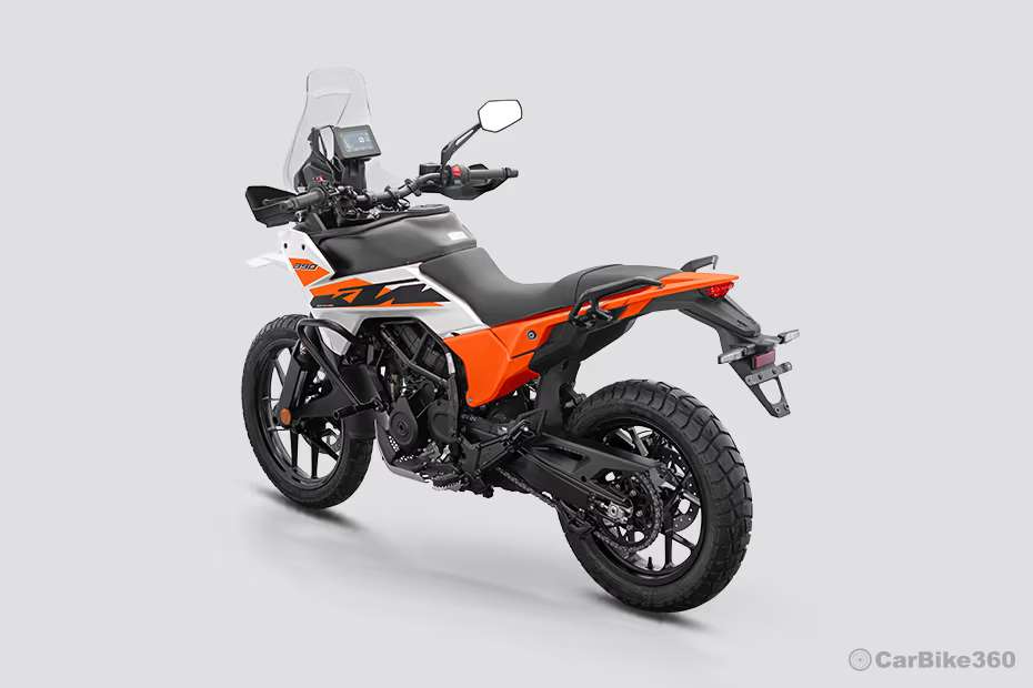 KTM Adventure 390 Left Rear Three Quarter View KTM Adventure 390 Left Rear Three Quarter View