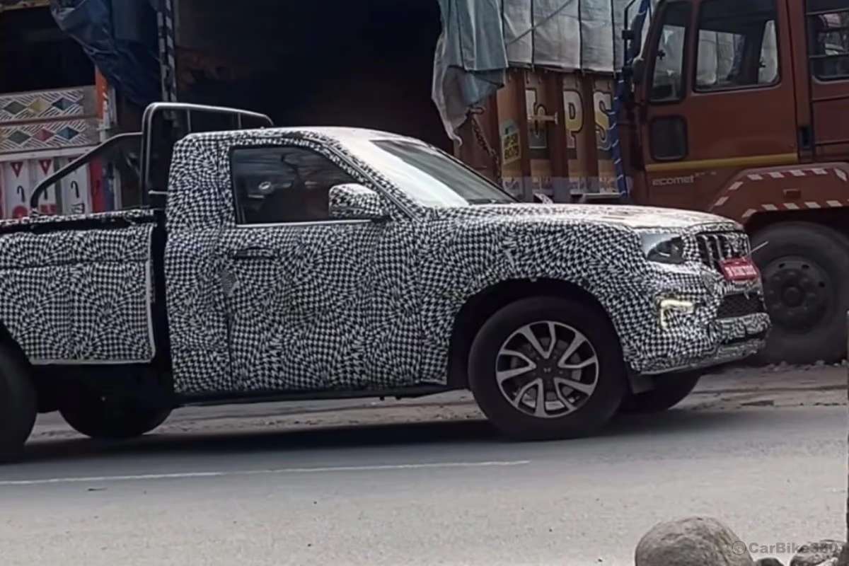 Mahindra Scorpio N Pickup Spied Testing Ahead of Global Debut Audio