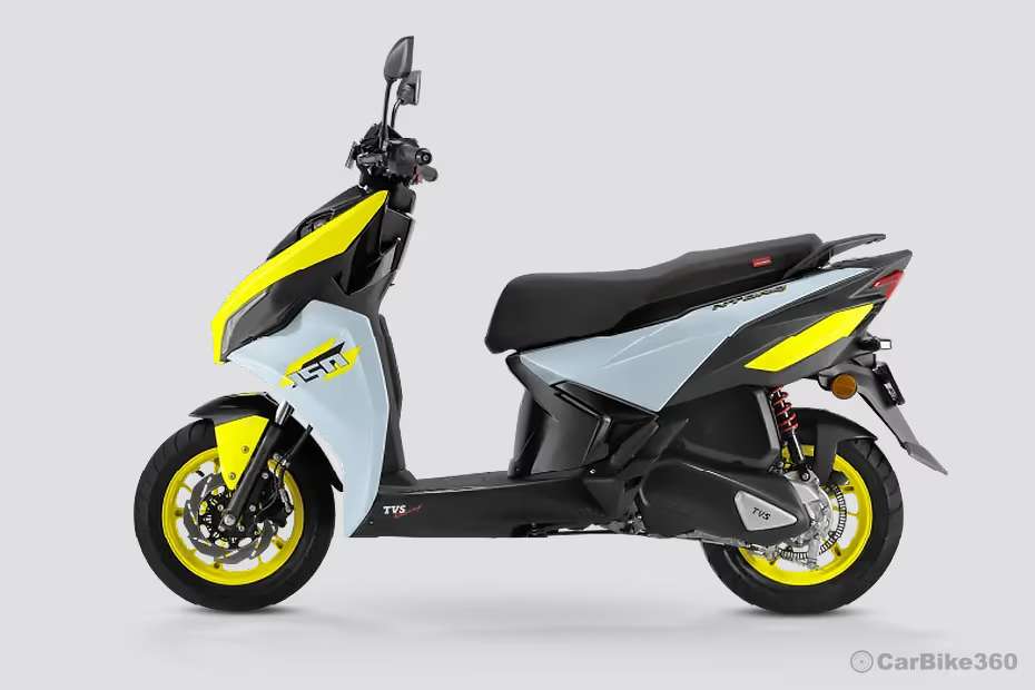 TVS Ntorq 150 Side Profile View (Left) TVS Ntorq 150 Side Profile View (Left)