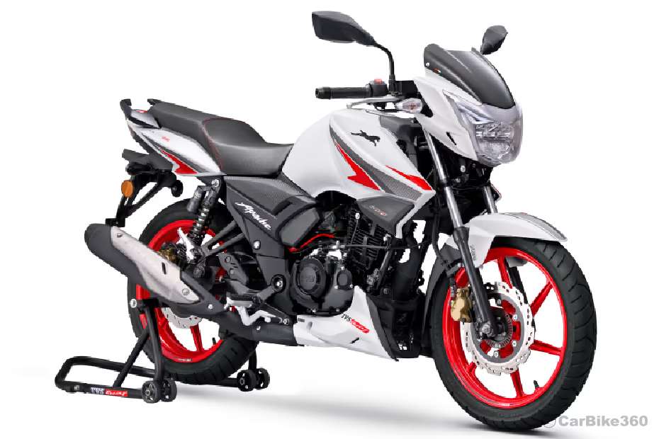 TVS Apache RTR 160 2V Right Side Front View TVS Apache RTR 160 2V Right Side Front View