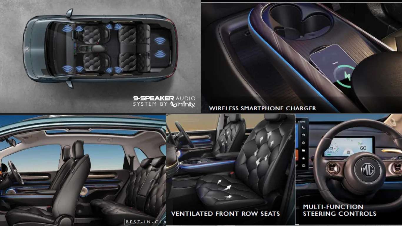 MG Windsor EV Interior and Comfort