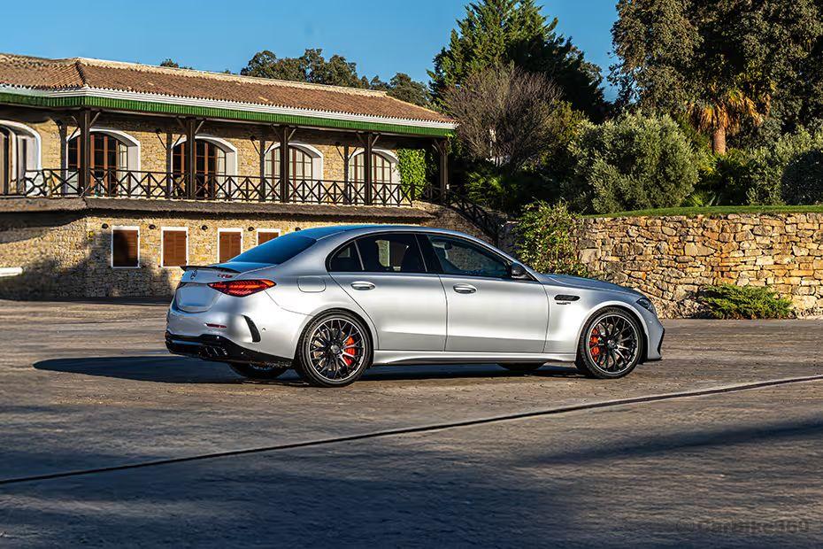 Mercedes Benz AMG C 63 S E-Performance Right Rear Three Quarter Mercedes Benz AMG C 63 S E-Performance Right Rear Three Quarter