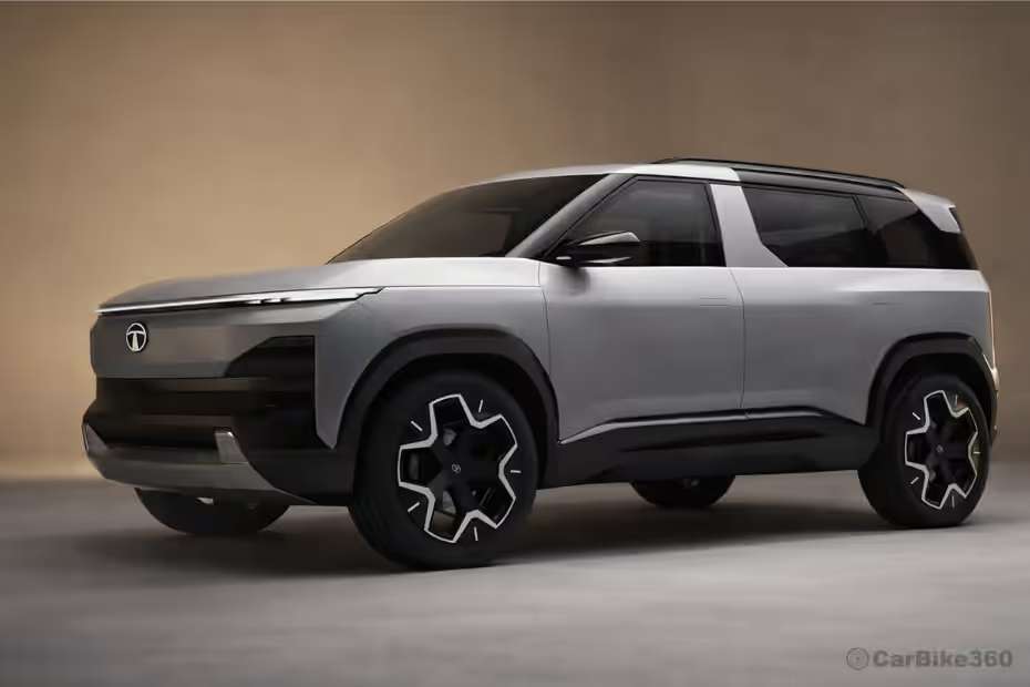Tata Sierra EV Bold Exterior Design Front View Tata Sierra EV Bold Exterior Design Front View