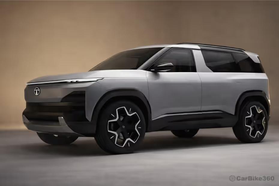 Tata Sierra EV Bold Exterior Design Front View Tata Sierra EV Bold Exterior Design Front View