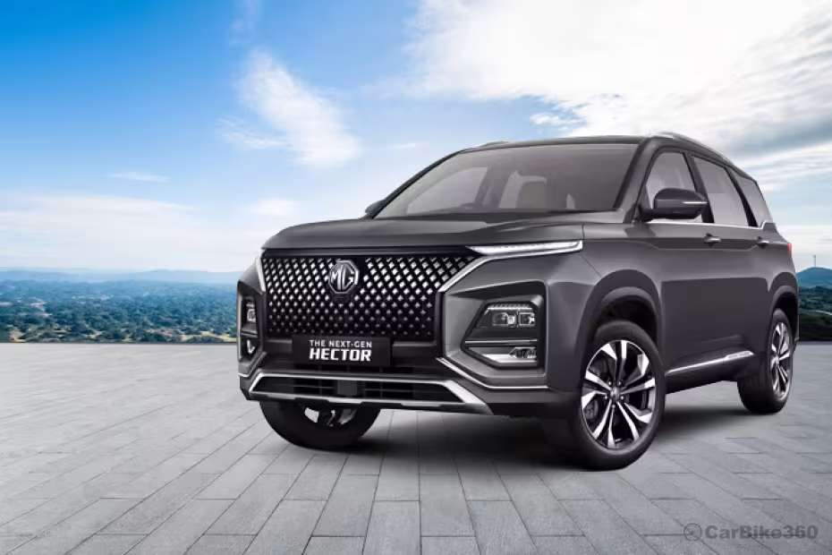 MG Hector Plus Left Front Three Quarter MG Hector Plus Left Front Three Quarter