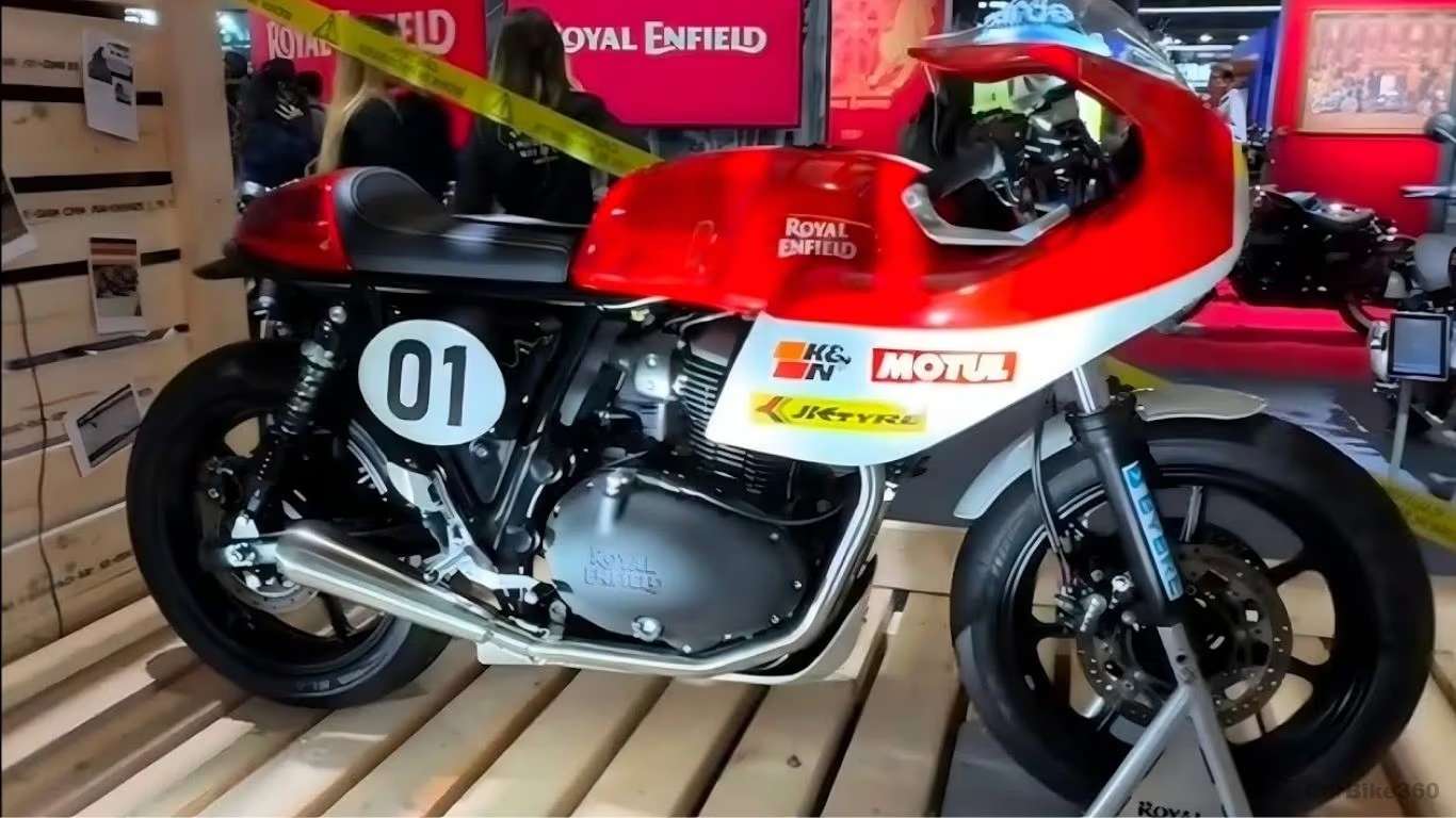 The Upcoming Royal Enfield Continental GT 750 Prototype Unveiled at Motoverse 2025 Audio