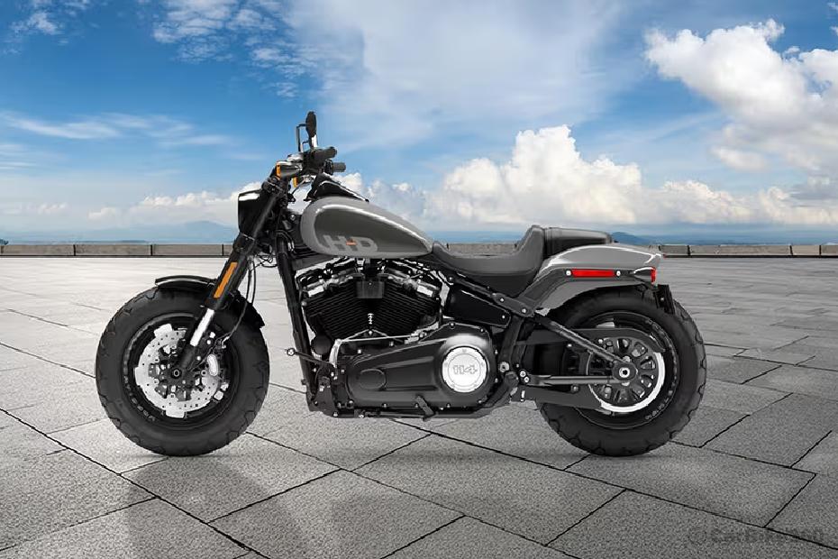 Harley davidson fat bob 114 left side view Harley davidson fat bob 114 left side view