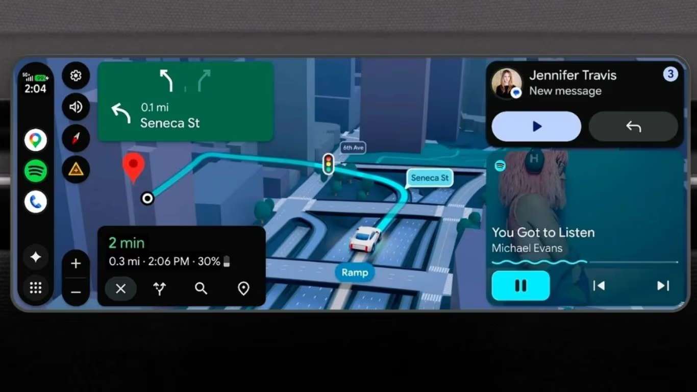Google android auto update brings 3D maps, Gemini AI and Dolby Atmos support Audio