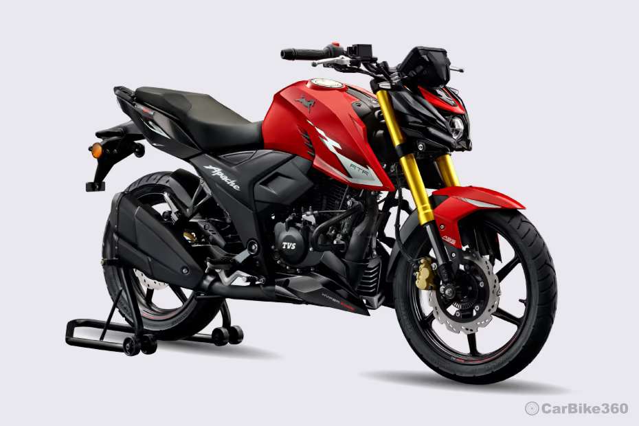 TVS Apache RTR 160 4V Right Front Three Quarter TVS Apache RTR 160 4V Right Front Three Quarter