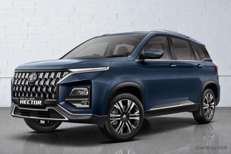MG Hector Plus Left Front Three Quarter MG Hector Plus Left Front Three Quarter