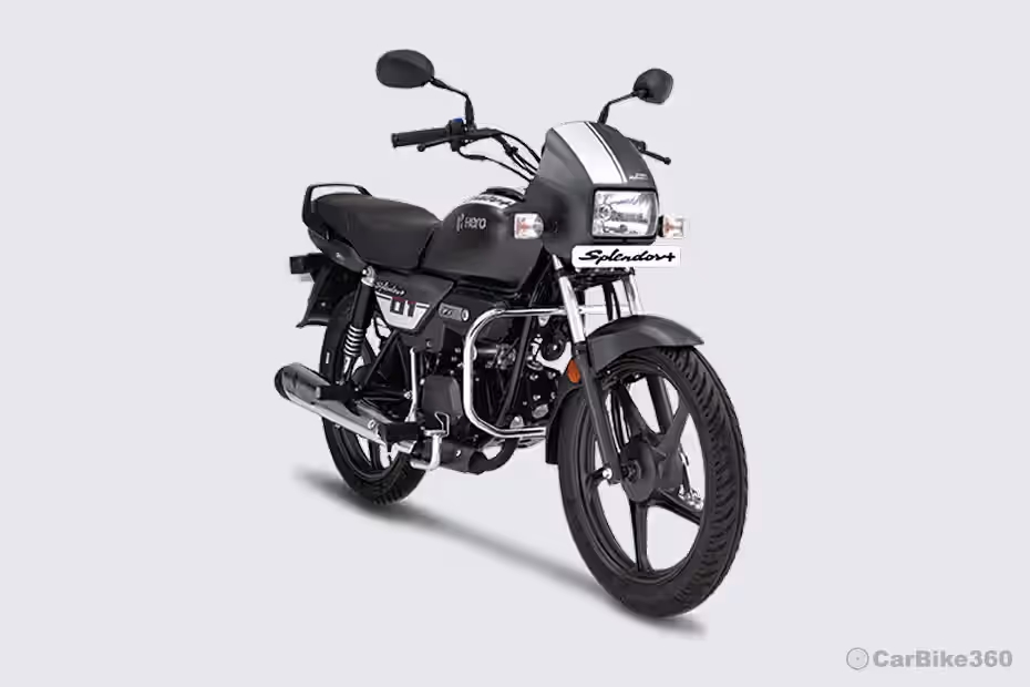 Hero Splendor Plus Right Front Three Quarter