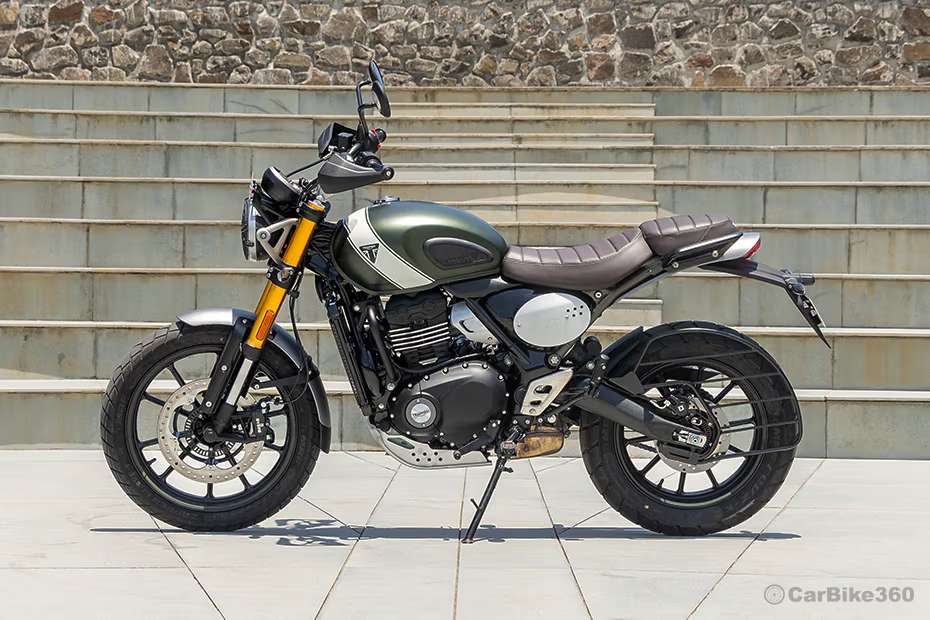 Triumph Scrambler 400 X Side Profile View (Left) Triumph Scrambler 400 X Side Profile View (Left)
