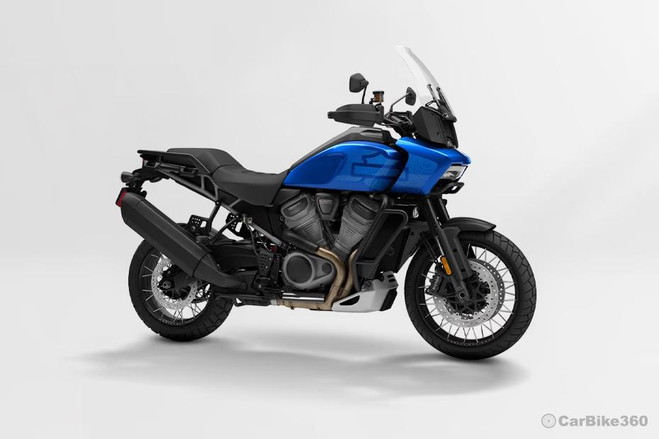 Harley davidson pan america 1250 2025 front right quarter view Harley davidson pan america 1250 2025 front right quarter view