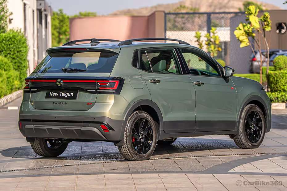 Volkswagen Taigun Right Rear Angle Exterior Styling Volkswagen Taigun Right Rear Angle Exterior Styling