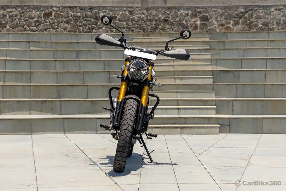 Triumph Scrambler 400 X Front View Triumph Scrambler 400 X Front View