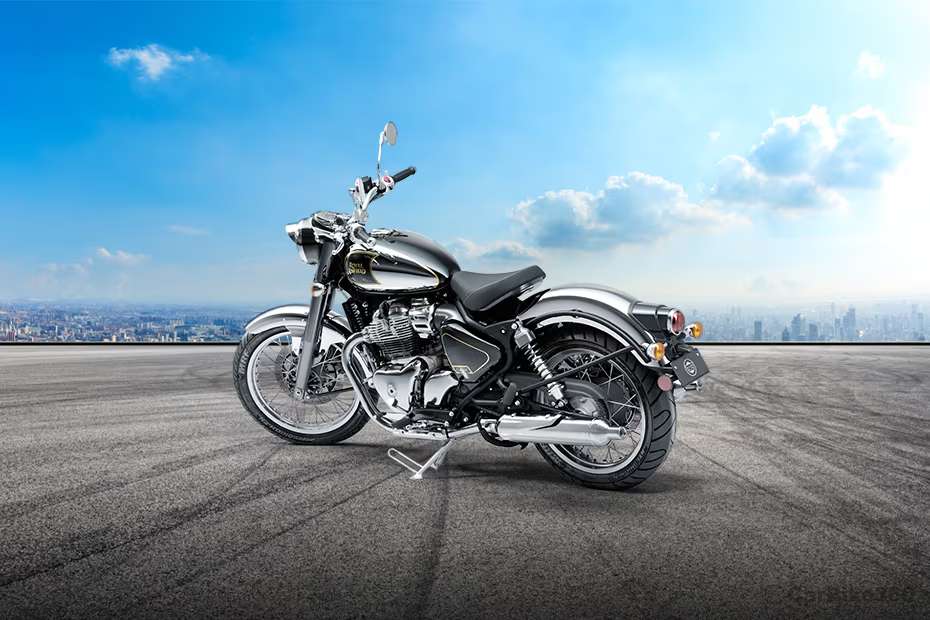 Royal Enfield Classic 650 Rear Left Three Quarter View Royal Enfield Classic 650 Rear Left Three Quarter View