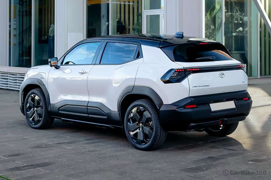 Toyota Urban Cruiser EV Left Rear Three Quarter Toyota Urban Cruiser EV Left Rear Three Quarter