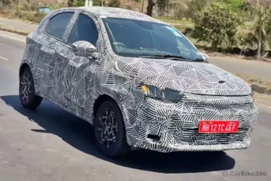 Tata Tiago EV Facelift Right Front Three Quarter View Tata Tiago EV Facelift Right Front Three Quarter View