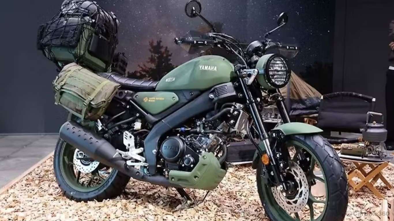 Yamaha XSR155 custom by Beams debuts with olive-green finish and touring setup Audio